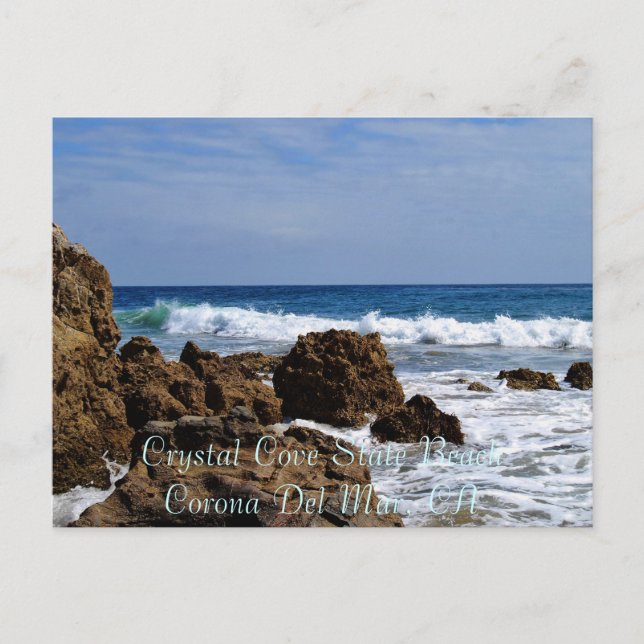 Rocky Surf, Crystal Cove State BeachCorona Del ... Postcard (Front)