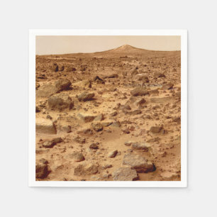 Rocky Surface of Planet Mars Napkins