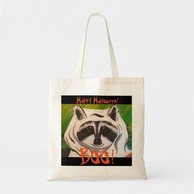 "Rocky the Ghost" Trick or Treat Bag! Tote Bag (Front)
