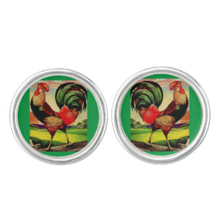 Rocky the Handsome Rooster Cufflinks