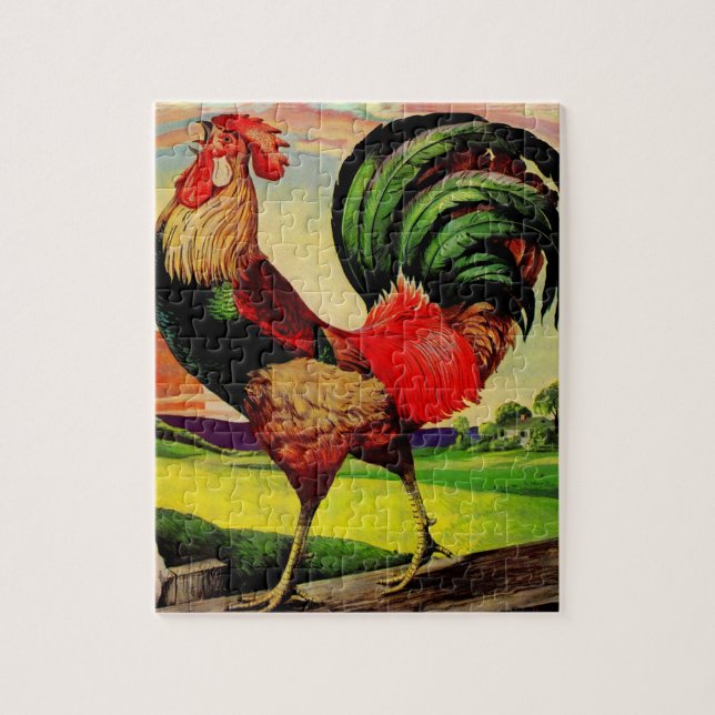 Rocky the Handsome Rooster Jigsaw Puzzle (Vertical)