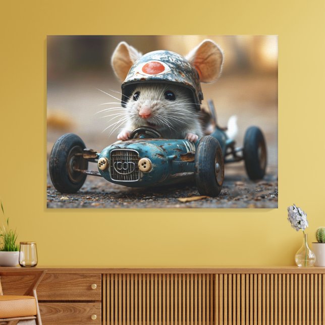 rocky the racer canvas print (Insitu(LivingRoom))