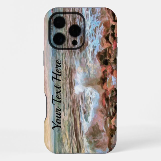 Rocky Waves 0742 Iphone Case (Back)