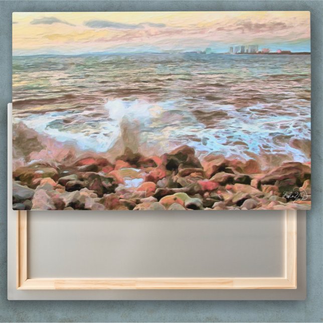 Rocky Waves 0742 Metal Print (Creator Uploaded)