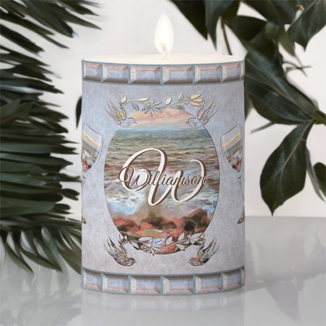 Rocky Waves 0742 Pillar Candle (Creator Uploaded)