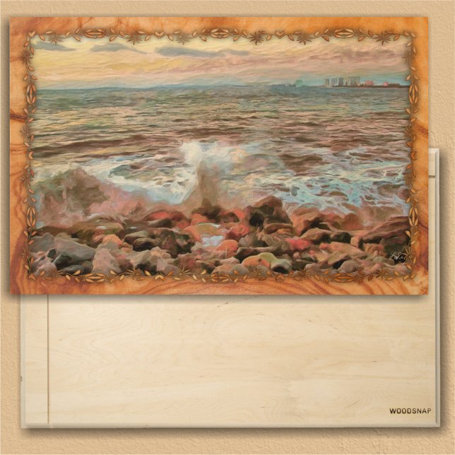 Rocky Waves 0742 Wood Wall Art (Creator Uploaded)