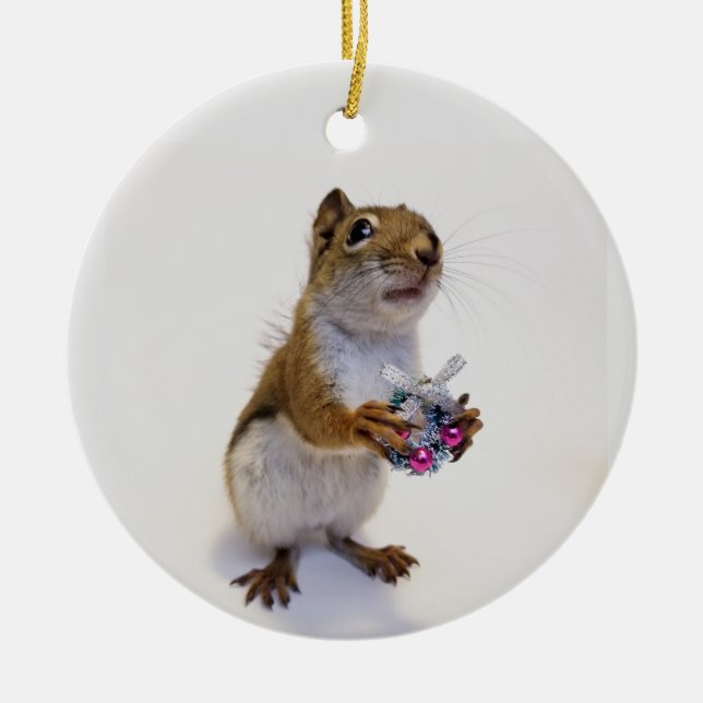 Rocky's Wreath Ceramic Ornament (Front)