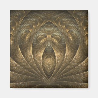 Rococo-A-Go-Go Gold Abstract Magnet