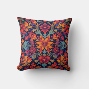 Rococo Blossom Throw Pillow