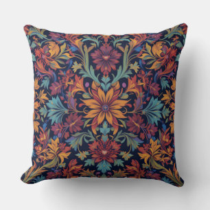 Rococo Blossom Throw Pillow