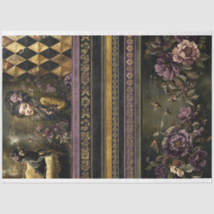 Rococo Buzz, Bee theme, MixnMatch Collage Tissue Paper