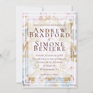 Rococo Customizable Wedding Invitation