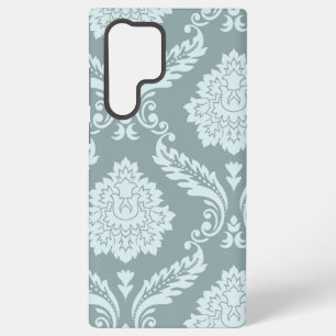 Rococo Damask Art I Duck Egg Blue+Teal Samsung Galaxy S22 Ultra Case