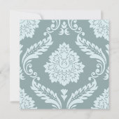 Rococo Damask Lg Pattern Duck Egg Blue+Teal (Front)