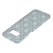 Rococo Damask Pattern Duck Egg Blue+Teal Uncommon Samsung Galaxy Case (Top)