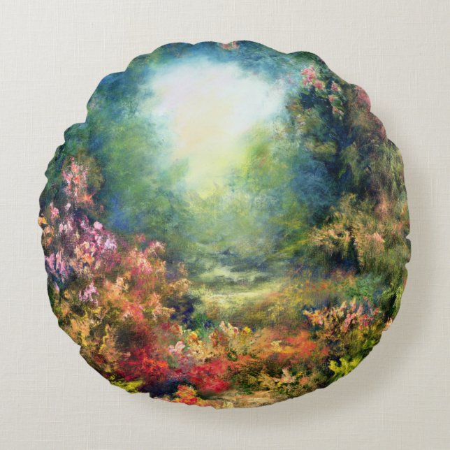 Rococo Delight 1995 Round Pillow (Front)