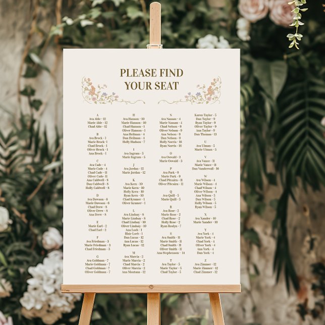 Rococo Floral Antique Frame Wedding Foam Board (Creator Uploaded)