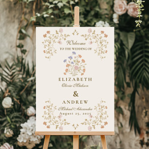 Rococo Floral Antique Frame Wedding Foam Board