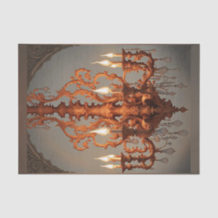 Rococo French Chandelier Decoupage Paper 5