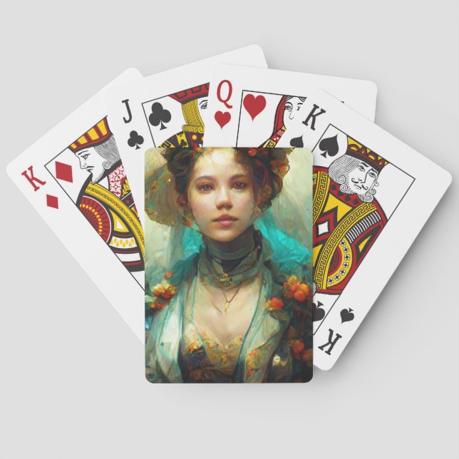 Rococo Future Sci-Fi Fantasy Poker Cards (Back)
