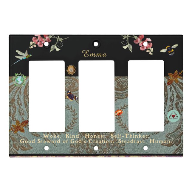 Rococo Garden Statement Switch Plate (Front)