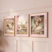 Rococo Glamour & Allure Pink Decoupage 1