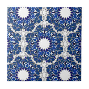 Rococo Indigo Beautiful Ceramic Tile