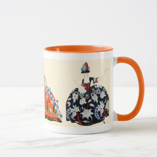 ROCOCO LADIES BEAUTY, FASHION COSTUME DESIGNER MUG (Right)