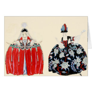 ROCOCO LADIES FASHION COSTUME DESIGN MAKEUP ARTIST CARDS