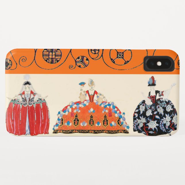 ROCOCO LADY ART DECO BEAUTY FASHION COSTUME DESIGN Case-Mate iPhone CASE (Back (Horizontal))