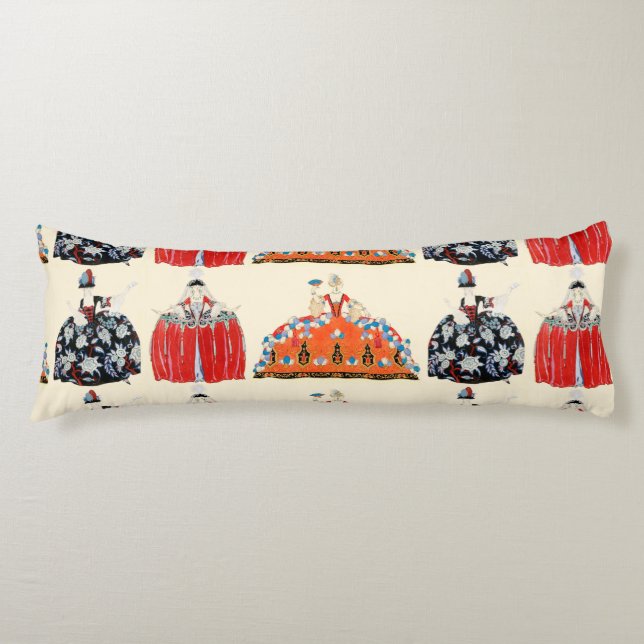 ROCOCO LADY BEAUTY,FASHION COSTUME DECO BODY PILLOW (Front)