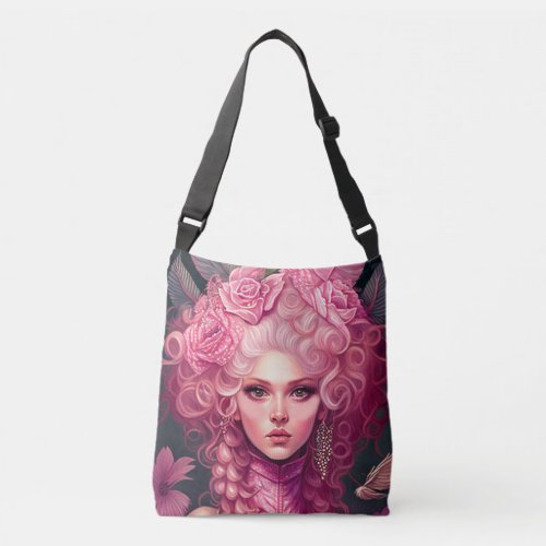 Rococo Lady Fantasy Queen Fantasy Floral Tote Bag