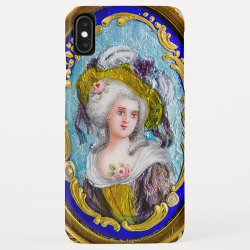 ROCOCO LADY WITH PINK ROSES iPhone XS MAX CASE