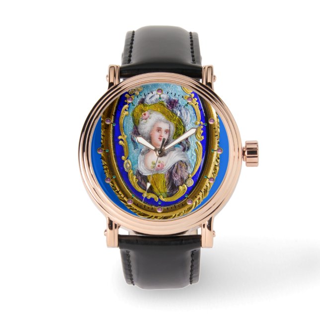 ROCOCO LADY WITH PINK ROSES WATCH (Front)