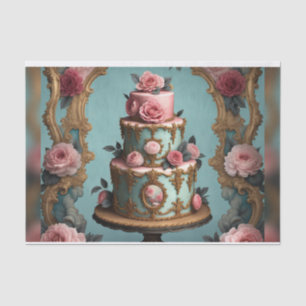 Rococo Parisian Tiered Cake 7 Decoupage Paper