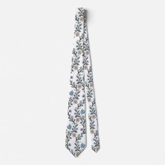 Rococo pattern neck tie