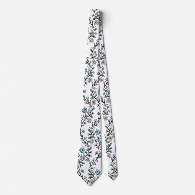 Rococo pattern neck tie (Front)