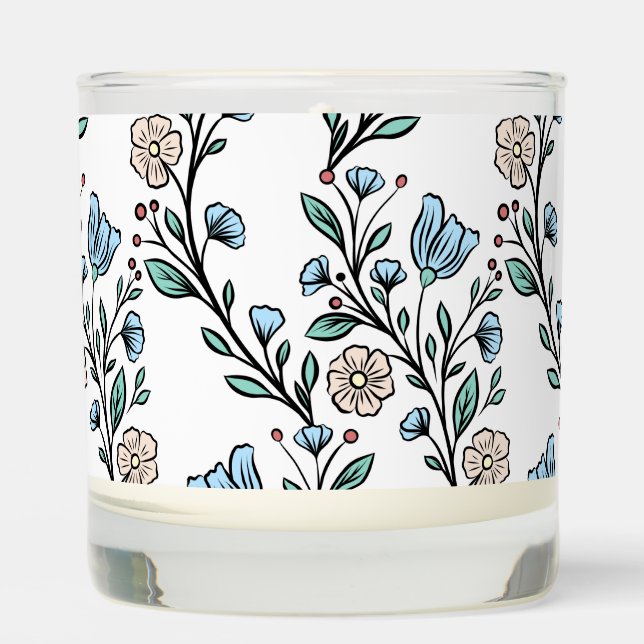 Rococo pattern scented candle (Front)