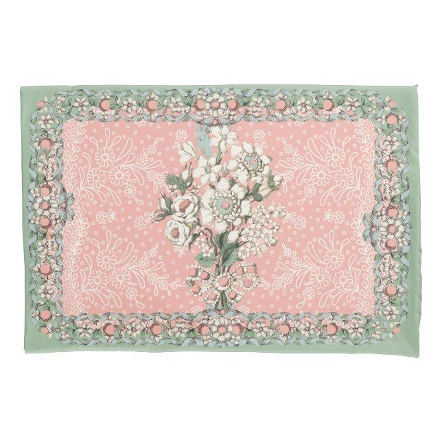 Rococo Pillowcases Duvet Covers Twin Bouquet (Front)