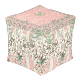 Rococo Pouf Shabby Chic Decor