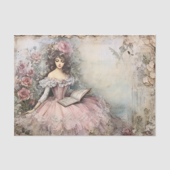 Rococo Princess Tissue Page Paper (Front)