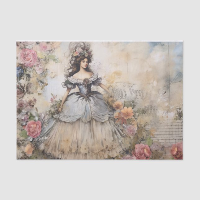 Rococo Princess Tissue Page Tissue Paper (Front)
