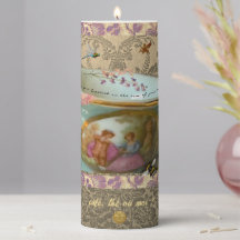 Rococo Romantic Pillar Candle