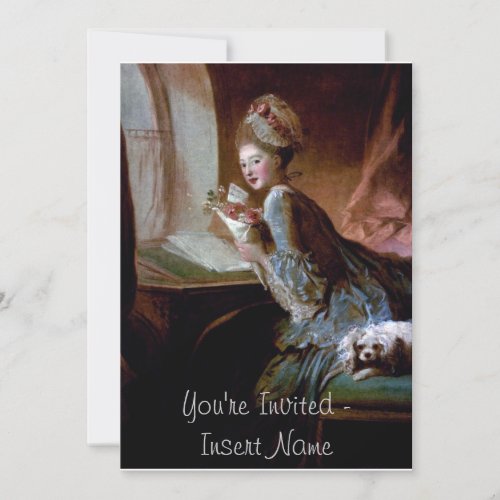 Rococo Style Personalized Invite