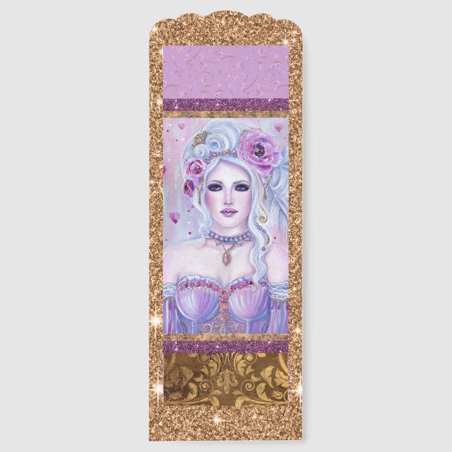 Rococo valentine fantasy art by Renee Lavoie Bookmarks (Front)