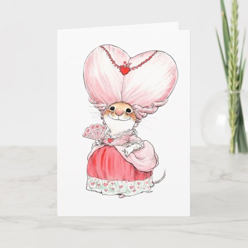 Rococo Valentine Mouse Card