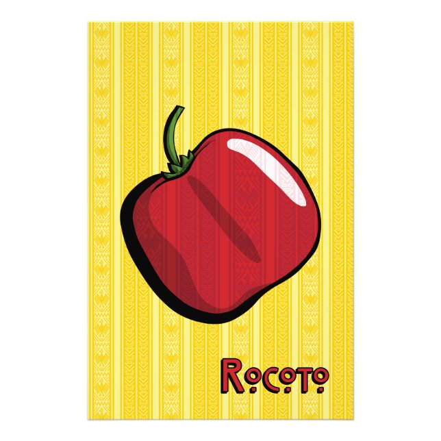 Rocoto Chili Pepper Art Print (Front)