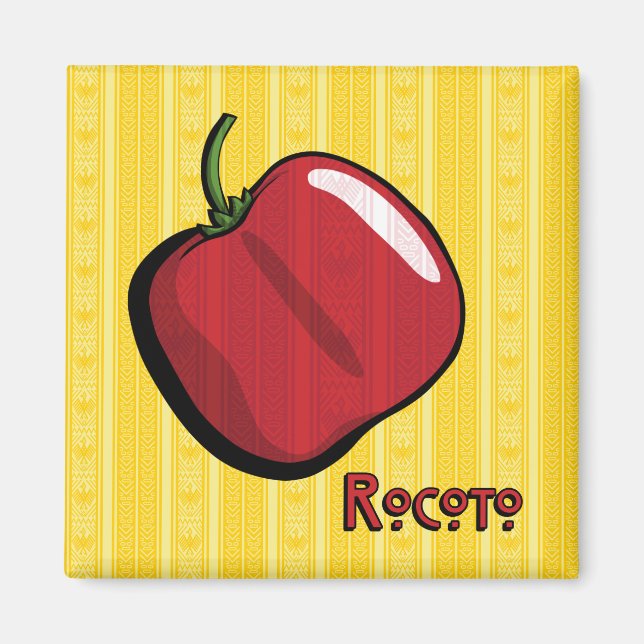 Rocoto Chili Pepper Magnet (Front)