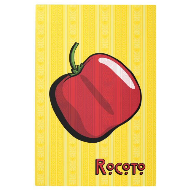 Rocoto Chili Pepper Metal Wall Art (Front)