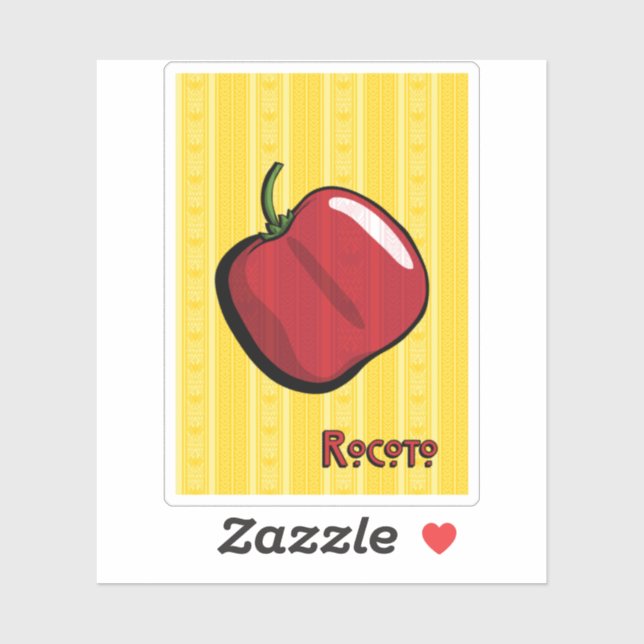 Rocoto Chili Pepper Sticker (Sheet)